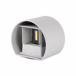 V-TAC VT-756, Illuminazione da parete da esterno, Grigio, Alluminio, IP65, Entrata, Garage, Giardino, Cortile, Grigio