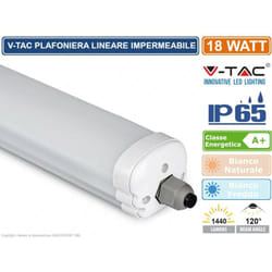 V-TAC VT-6076 Lampadina a risparmio energetico Bianco 6000 K 18 W T8
