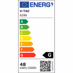 V-TAC VT-1574 Plafoniera LED Impermeabile 48W G-Series 150cm 6400K IP65 SKU 6286