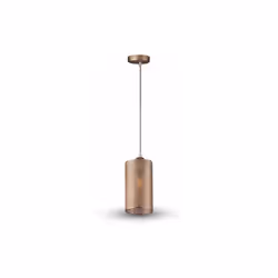 Nuova linea di Lampadari a sospensione V-TAC 1MT E27 Easy Elegant Stylish serie "Can Shape Series- Metallo satinatoLampadario ...