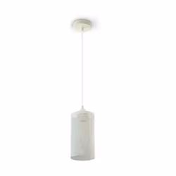 Nuova linea di Lampadari a sospensione V-TAC 1MT E27 Easy Elegant Stylish serie "Can Shape Series- Metallo satinato Mod. 3829 ...