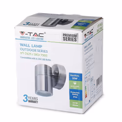CONSITURA DELLA parete GU10 Acciaio Body 1 Way IP44