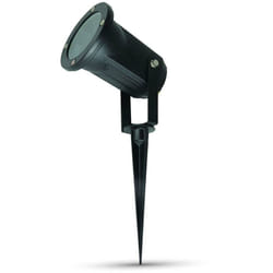 V-tac - VT-769 Picchetto con portalampada GU10 da giardino orientabile in Alluminio verniciato Nero IP44 - sku 7517