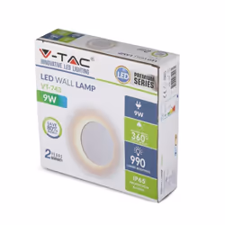 Lampada da parete da 6 W Body White Body Round IP65 4000K