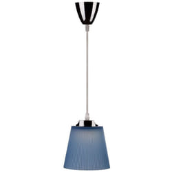V-tac - VT-1036 Lampadario pendente led 7W 1MT moderno in plastica blu con attacco cromato Ф150mm - sku 8506