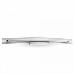 Designer da 18 W Bend Glass Wall Freeture Chrome 4000K D985mm