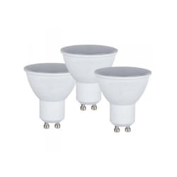 3 pz Lampada Led GU10 5W 220V 110 Gradi Bianco Neutro 4000K Diffusore Opale SKU-217270