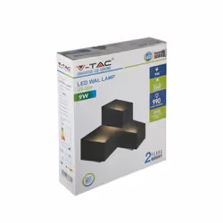 Muratura LED 9W Light Light Black Body 3000K IP20
