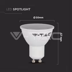 V-TAC VT-2107 lampada LED Bianco 6400 K 6 W GU10 F - Vista aggiuntiva 6