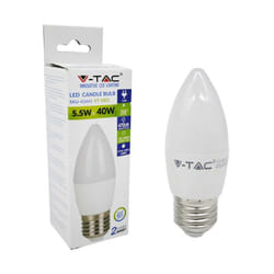 Led lampadina - 5.5W E27 candela natural white 4000K - Luce naturale