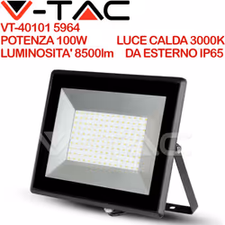 Faro LED da 100W in grado di sviluppare un'intensità luminosa di 8500 Lumen che può essere paragonata ad un faro con lampadin ...