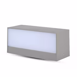V-TAC VT-8057, Illuminazione da parete da esterno, Grigio, Policarbonato (PC), IP65, Entrata, Facciata, Garage, Montaggio a m ...