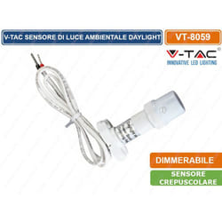 V-tac - VT-8059 sensore di luce ambientale daylight 0-10V - sku 1369