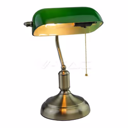 Lampada da tavolo per banchieri con interruttore E27 Verde SKU: 3912 : VT: VT-7151 Caratteristiche del prodotto .Design elega ...