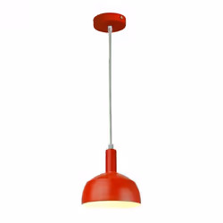 Porta della lampada a sospensione in plastica E27 con tonalitÃ  in alluminio scorrevole in rosso