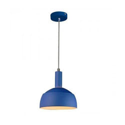 V-tac - Lampadario pendente moderno 1MT E14 plastica + alluminio Ø180mm VT-7100 - sku 3925 blu