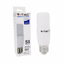LED Lampadina - SAMSUNG CHIP 8W E27 T37 Plastica 4000K SKU: 145 : VT: VT-237 Caratteristiche del prodotto .80% di consumo ene ...