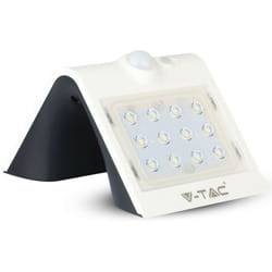 V-tac - VT-767-2 lampada bianca da muro led 1,5W con pannello solare e sensore - sku 8276