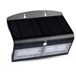 V-tac - 8279 VT-767-7-B Faretto solare da muro con rilevatore di movimento led (monocolore) 7.00 w Nero