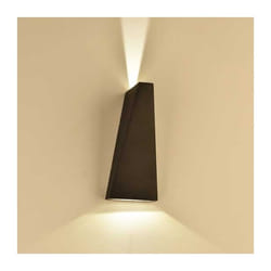 V-tac - VT-826 Lampada led cob 6W da parete alluminio nero wall light bianco naturale 4000K IP65 - sku 8298
