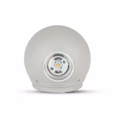Luce faretto da muro a led da esterno giardino 6W LED Muro grigio chiaro corpo rotondo IP65 3000K