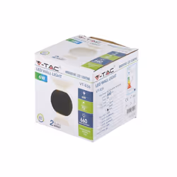 Luce faretto da muro a led da esterno giardino 6W LED Muro grigio chiaro corpo rotondo IP65 3000K