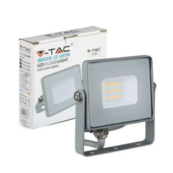 V-tac - 10W led proiettore smd samsung chip corpo griggio 4000K - Luce naturale