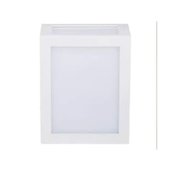 Applique Lampada Led Da Muro Parete a Lanterna 12W 3000K Carcassa Bianca IP65 360 Gradi SKU-8334