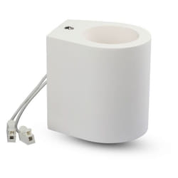 V-tac - VT-858RD portalampada da soffitto rotondo in gesso per lampade G9 – sku 3694
