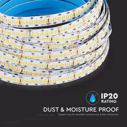 Sku322 vt-2835 - led striscia samsung 2835 240 leds 24v ip20 6000k