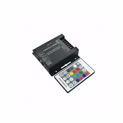 Controller per strisce LED RGB+W con telecomando e sistema di connessione RJ45 con tecnologia SYNC. Grazie all'utilizzo di qu ...