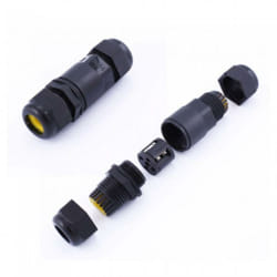 VT-868 scatola di derivazione con 2 terminali - colore nero - sku 5977 5977 - V-tac