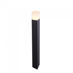 Lampione da giardino in alluminio 80X80X800M IP54 colore nero GU10