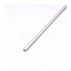 V-tac - Profilo in alluminio da incasso per strisce led, grigio, 2000x24,5x12,2mm, lineare, copertura satinata 3357 VT-8115