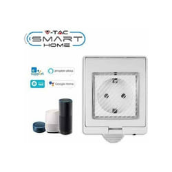 V-tac - wifi socket IP55 amazon alexa & google home compatible