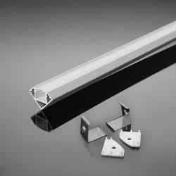 Profilo in Alluminio Angolare Bianco per Strip led 2000 x 26 x 19mm V-tac