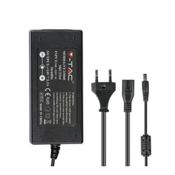 V-TAC Alimentatore in Plastica 60W 24V 25A Plug&Play con Jack 2,1 Colore Nero IP44, colore Nero