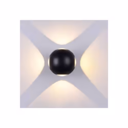 Lampada applique LED da parete 4W alta luminosit luce bianco caldo 3000K . Struttura dal design moderno ed elegante di forma ...