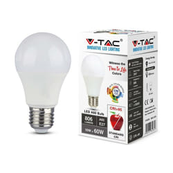 Led lampadina - 10W E27 A60 cri 95 plastica 2700K - Luce calda