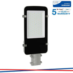 V-tac - led armatura stradale samsung chip a++ 5 anni warranty - 50W corpo griggio 6400K - Luce fredda