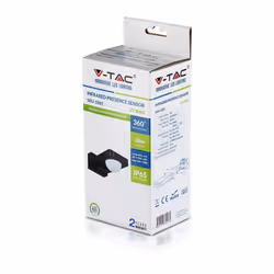 Sensore di movimento a infrarossi nero 360 ° 1000w regolabile