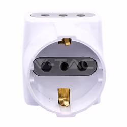 V-TAC 8723, Tipo L (IT), Tipo L (IT) + Tipo F, 250 V, 50 - 60 Hz, 10 A, Bianco