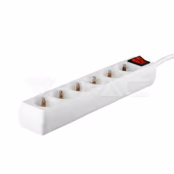 V-TAC VT-1115 prolunghe e multiple 1,5 m 5 presa(e) AC Interno Bianco - Vista aggiuntiva 4