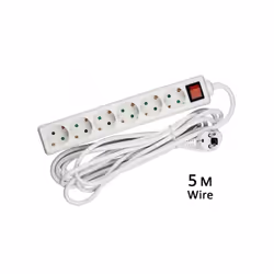 Marca V-TAC Codice Prodotto AP8769 Corrente 250V Max Spina 16A Tipo Ibrido F + E Posti 6 Prese Schuko Tedesco Interruttori SI ...