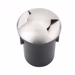 Segnapasso Carrabile Calpestabile Incasso Rotondo MR16 Nero Acciaio 2 Fascio IP65