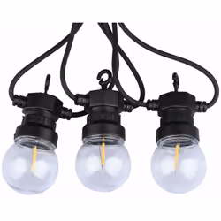V-TAC Catenaria 5m 10 Lampadine Mini Globo a Filamento LED 4W + Trasformatore 3000K