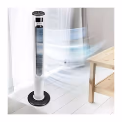 V-Tac tower fan VT-5546 con potenza di 55W, con display digitale e telecomando. Questo ventilatore da terra dell'altezza di 1 ...