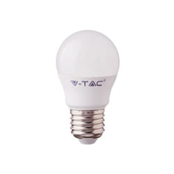 Led lampadina 4.5W E27 G45 smart rgb, corpo bianco, luce bianco caldo - Luce calda