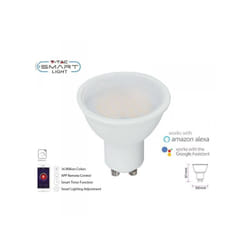 Smart Lampada Faretto Led GU10 4,5W WiFi rgb cct Dimmerabile app Compatible Amazon Alexa Google Home SKU-2757 - V-tac