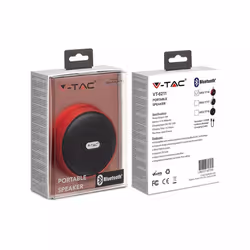 Altoparlante Bluetooth portatile con micro USB e cavo di fascia alta 800 mAh rossa